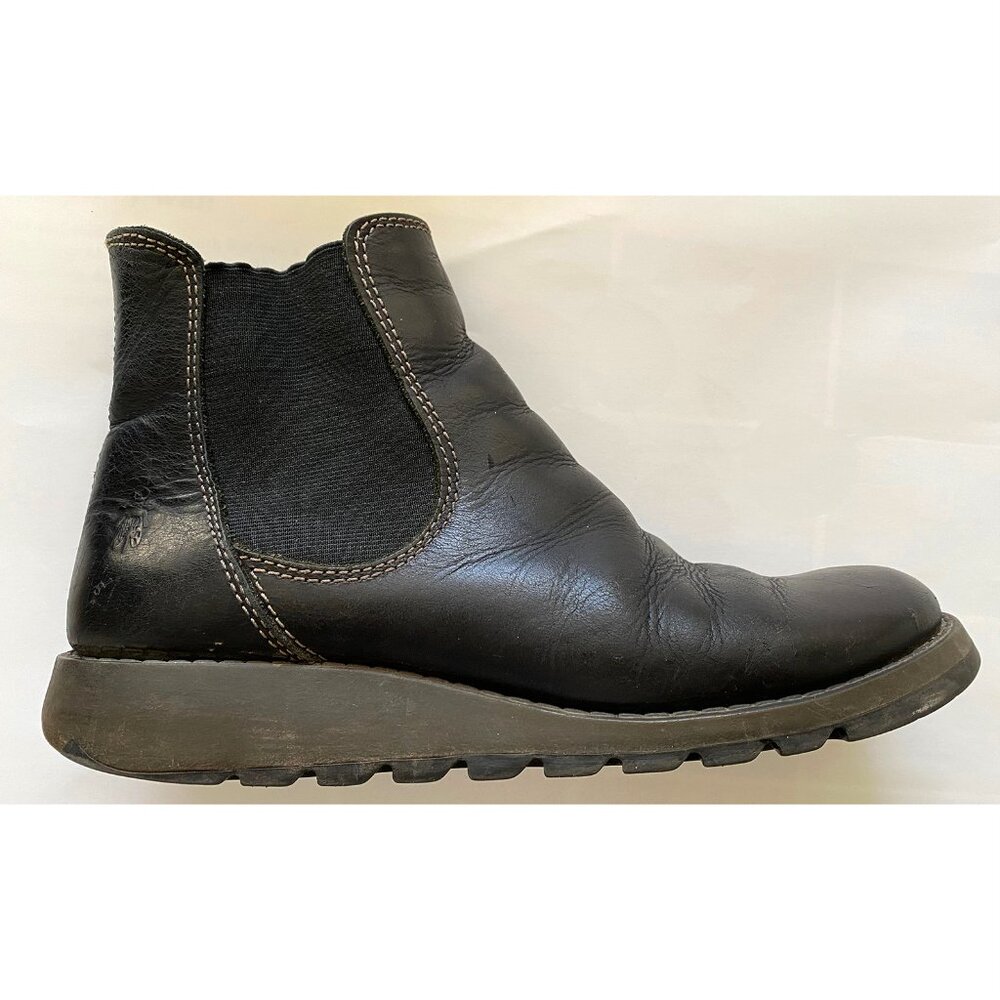 Women's Fly London Salv Boots, Black, Size 40